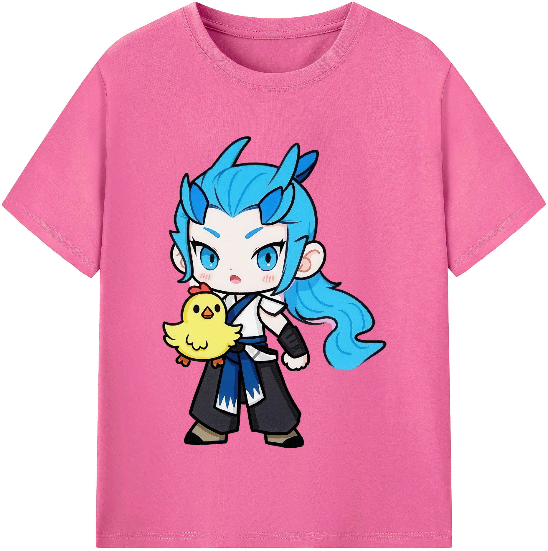 （画像用） Ne Zha 2 ナタ 魔童の大暴れ レディースカジュアルプリントTシャツ（綿100％）